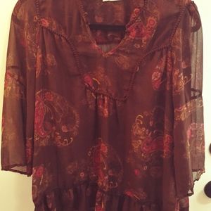 Maurices boho print blouse SIZE SMALL